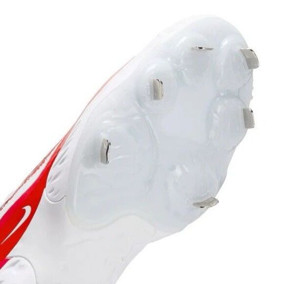 Size 9 Nike Alpha Huarache Elite 4 Mid White Red Men Baseball Cleats FD2744-105 main image 7